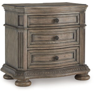 Ardenfield - Three Drawer Night Stand - Light Brown