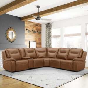 Callihan - 6 Piece Sectional - York Butternut