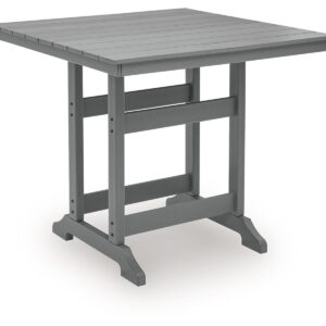 Sanctuary Beach - Square Counter Table With Umbrella Option - Dark Gray