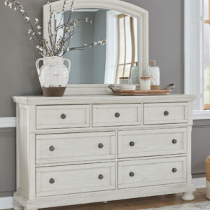Robbinsdale - Dresser, Mirror - Antique White