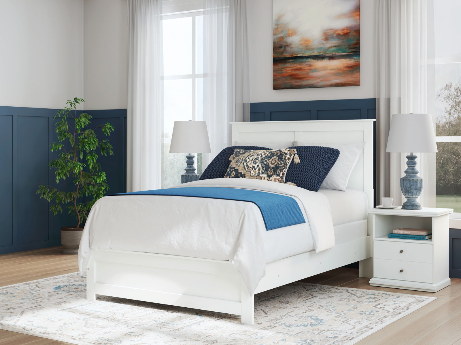 Bostwick Shoals - Panel Bed With Framed Footboard - Image 13