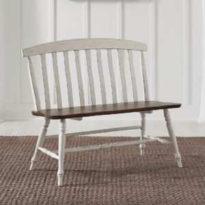 Al Fresco - Slat Back Bench (RTA) - Graphite & Whitestone