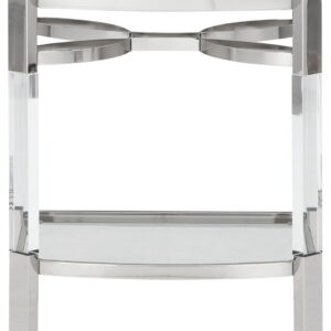 Chaseton - Accent Table - Clear / Silver Finish