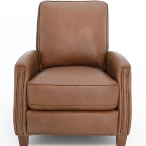 Melrose - Push Thru The Arm Recliner - Saddle