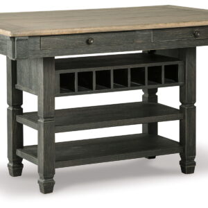 Tyler Creek - Rectangular Dining Room Counter Table - Black / Gray