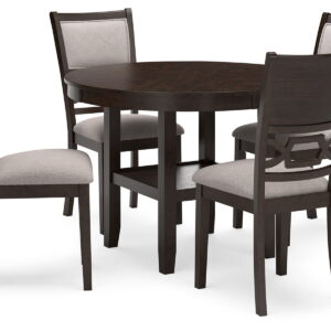 Langwest - Dining Room Table Set (Set of 5) - Brown