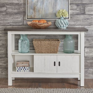 Brook Bay - Sideboard - Textured White / Carbon Gray