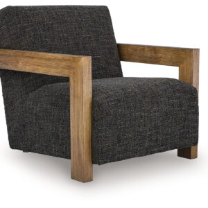 Dorney - Accent Chair - Charcoal / Brown