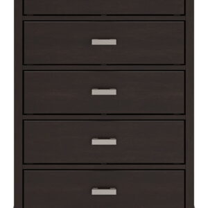 Covetown - Five Drawer Chest - Dark Brown