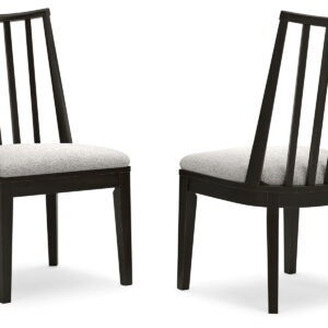 Galliden - Dining Upholstered Side Chair (Set of 2) - Black