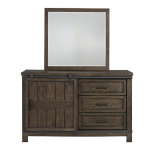 Thornwood Hills - 3 Drawers Dresser & Mirror - Rock Beaten Brown