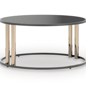 Hannerly - Occasional Table Set (Set of 3) - Black / Gold Finish