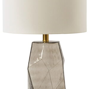 Taylow - Glass Table Lamp - Gray