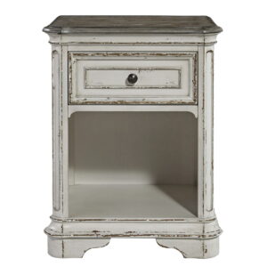 Magnolia Manor - 1 Drawer Nightstand - Antique White