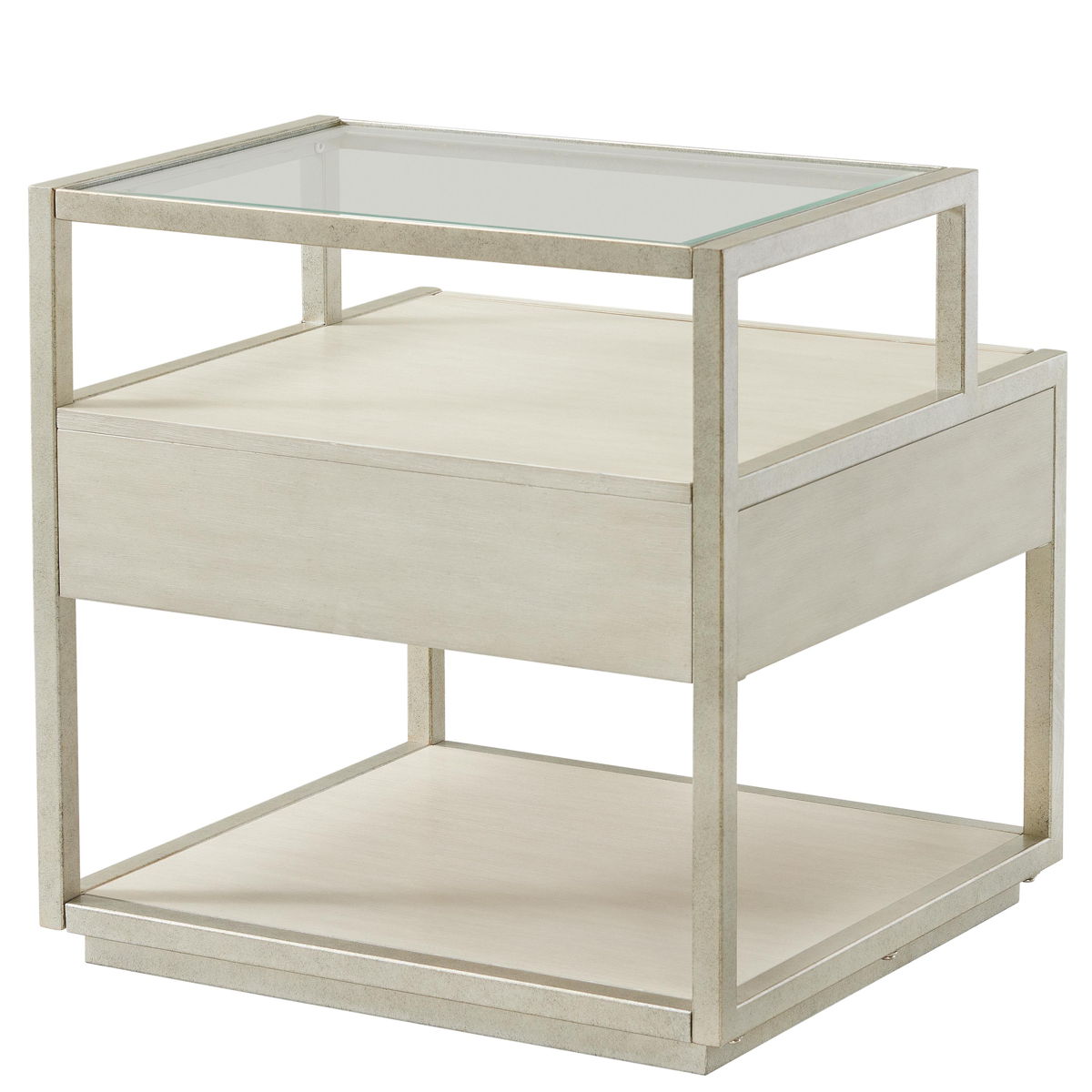 Maisie - Rectangular End Table - Champagne - Image 4
