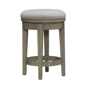 Brentwood - Upholstered Swivel Console Stool - Sandstone
