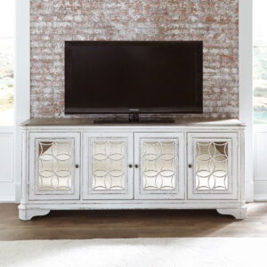 Magnolia Manor - 4 Doors TV Console - Antique White