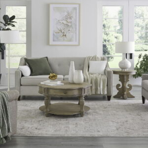 Magnolia Manor - 3 Piece Table Set (Round End Table) - Weathered Bisque