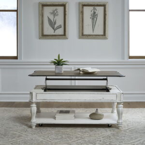 Magnolia Manor - Lift Top Cocktail Table - Antique White