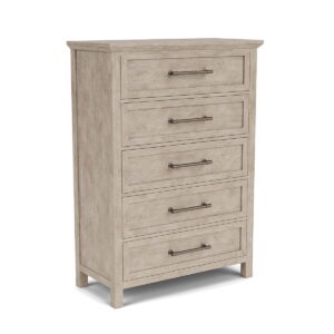 Bennett - Five Drawer Chest - Frosted Gray