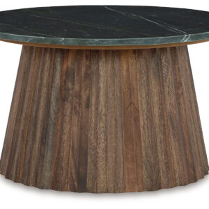Ceilby - Accent Cocktail Table - Black / Brown