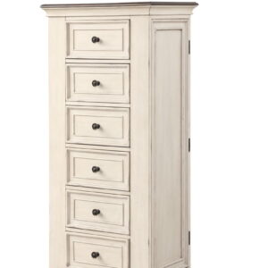 Anastasia - Lingerie Swivel Chest With Mirror - Antique White