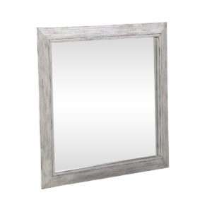 River Place - Mirror - Riverstone White & Tobacco
