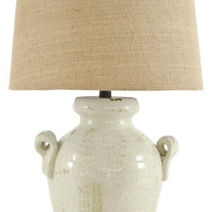 Emelda - Ceramic Table Lamp - Cream