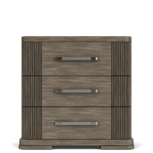 Sariel - 3 Drawer Nightstand - Dark Brown