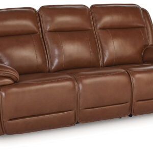 Healy Pier - Power Reclining Sofa / Adj Headrest - Chocolate