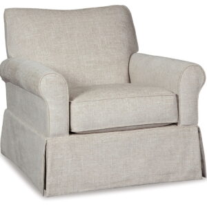 Searcy - Swivel Glider Accent Chair - Quartz
