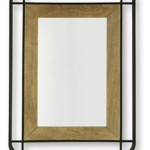Beelman - Accent Mirror - Black / Brown