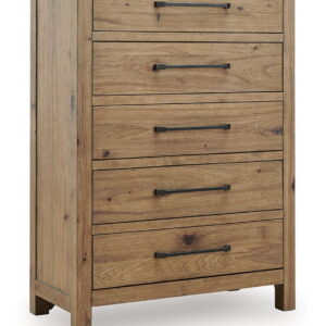 Ridgester - Five Drawer Chest - Light Brown