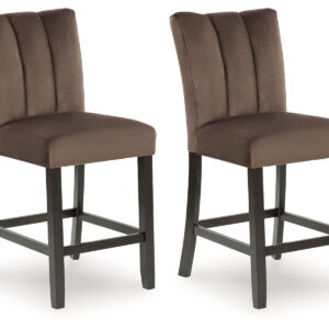 Jeshina - Upholstered Barstool (Set of 2) - Mocha