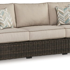 Coastline Bay - Sofa With Cushion - Brown