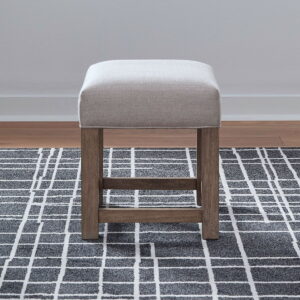 Corso - Upholstered Console Stool - Natural & Concrete