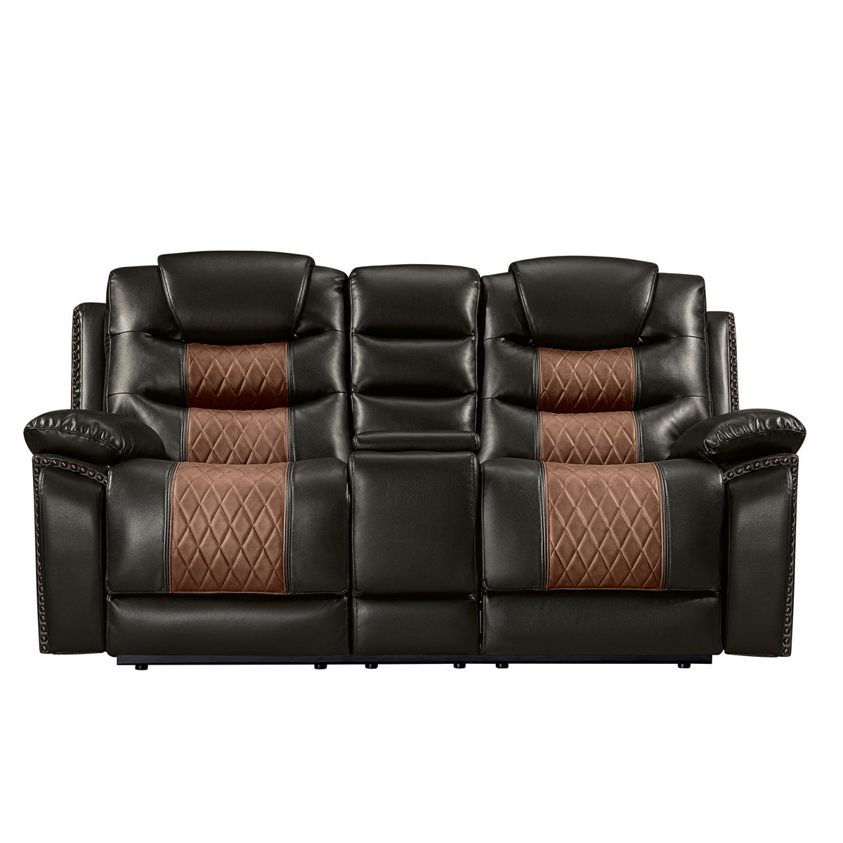 Nikko - Console Loveseat With Dual Recliners - Image 9