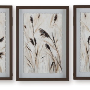Honslow - Wall Art Set (Set of 3) - Brown / Black / White
