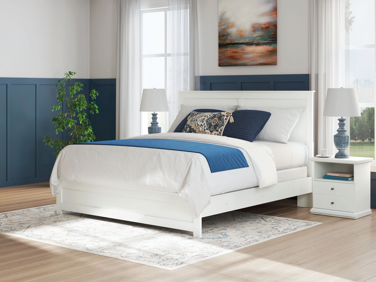 Bostwick Shoals - Panel Bed With Framed Footboard - Image 15