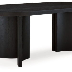 Rowanbeck - Oval Dining Room Table - Black