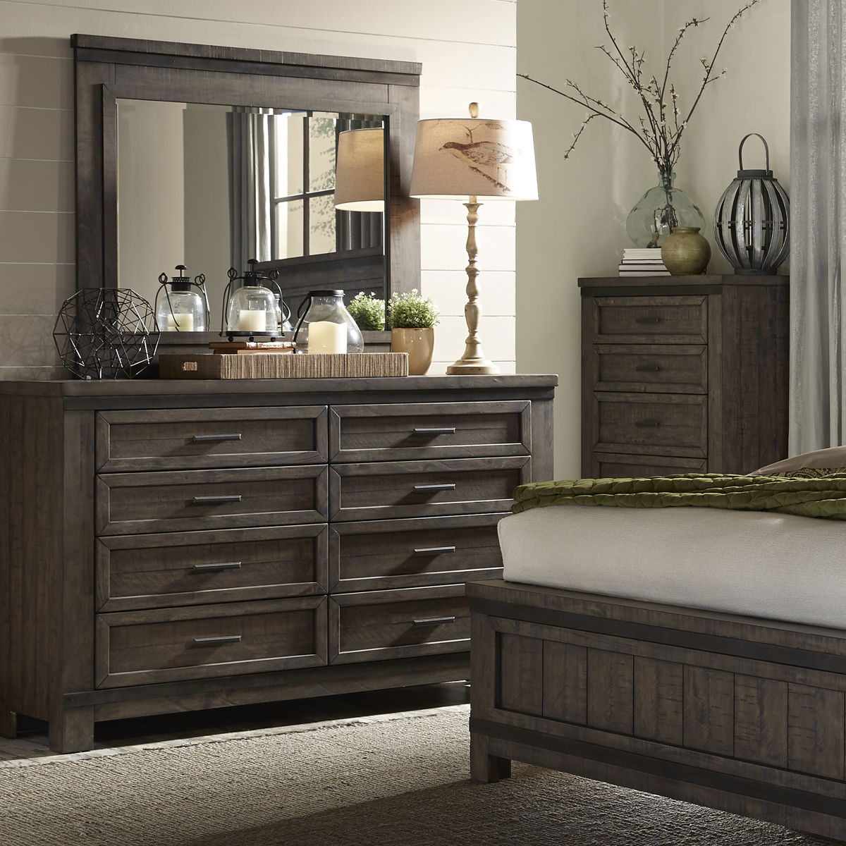 Thornwood Hills - Storage Bed, Dresser & Mirror - Image 88