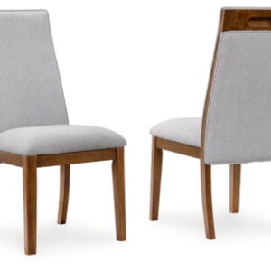 Lyncott - Dining Upholstered Side Chair (Set of 2) - Beige / Brown
