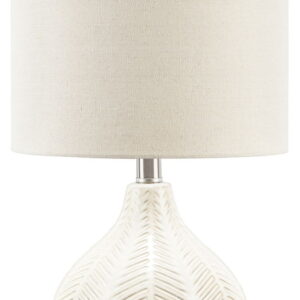 Rainermen - Ceramic Table Lamp - Off White