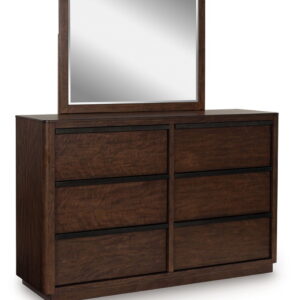 Dilenno - Dresser And Mirror - Dark Brown