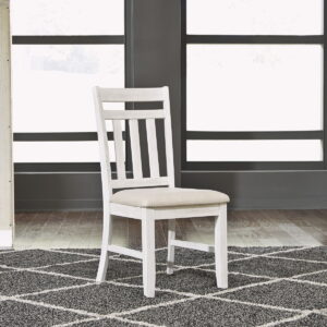 Summerville - Slat Back Side Chair - Soft White Wash / Wirebrushed Gray