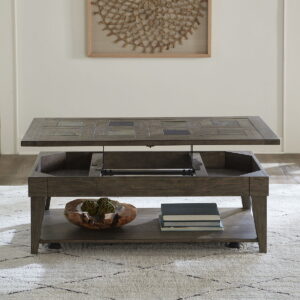 Arrowcreek - Lift Top Cocktail Table - Weathered Stone