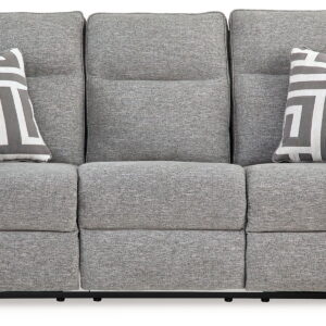 Biscoe - Power Reclining Sofa With Adj Headrest - Pewter