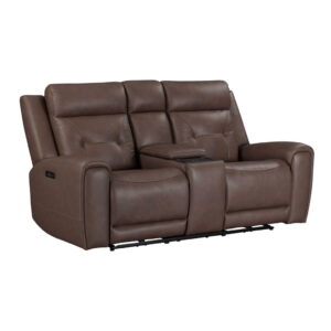 Beckham - Loveseat With Console P2 & ZG - Aline Saddle
