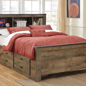Trinell - Bookcase Storage Bed