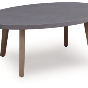 Harmony Headlands - Oval Cocktail Table - Natural / Gray